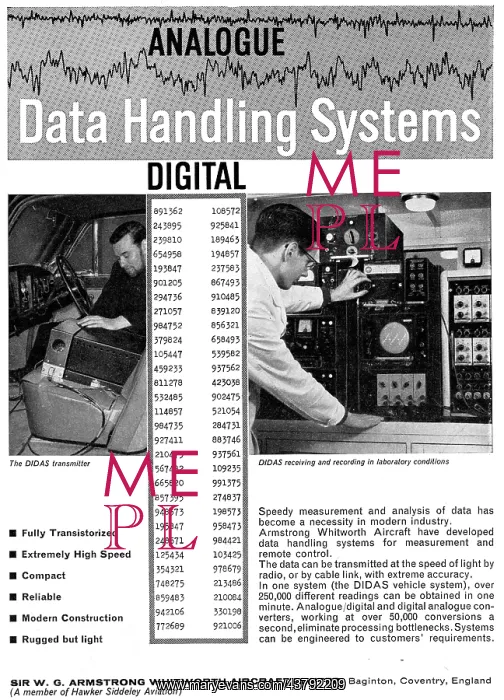 : Armstrong Whitworth Analogue Data Handling Systems DIDAS : Armstrong Whitworth Analogue Data Handling Systems DIDAS