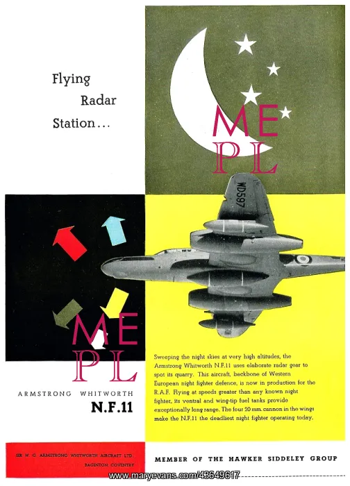 : Armstrong Whitworth Meteor NF11 : Armstrong Whitworth Meteor NF11