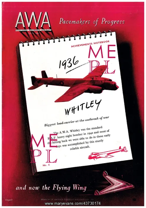 : Armstrong Whitworth Pacemakers Of Progress : Armstrong Whitworth Pacemakers Of Progress