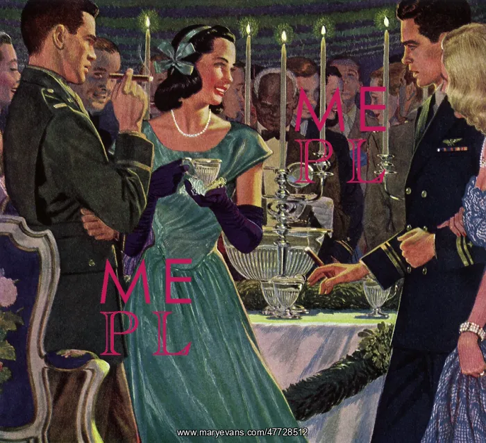  : Army and navy couples at a military ball