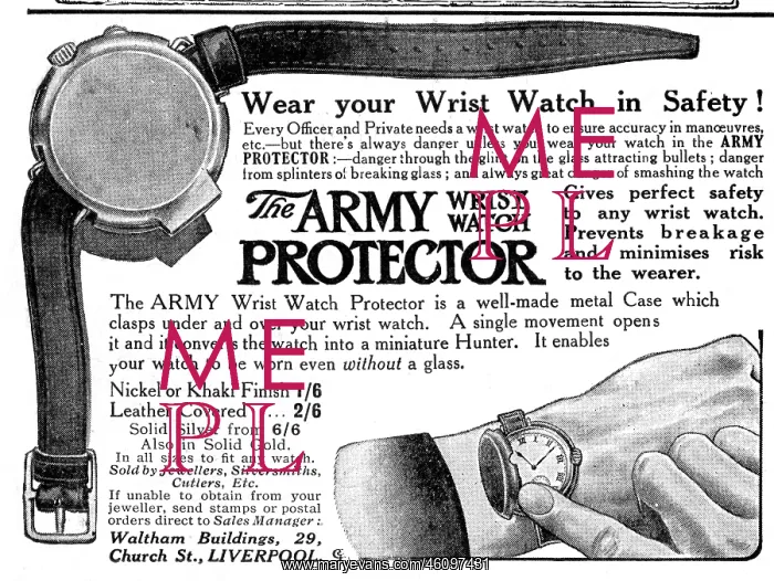 : Army wrist watch protector advertisement : Army wrist watch protector advertisement