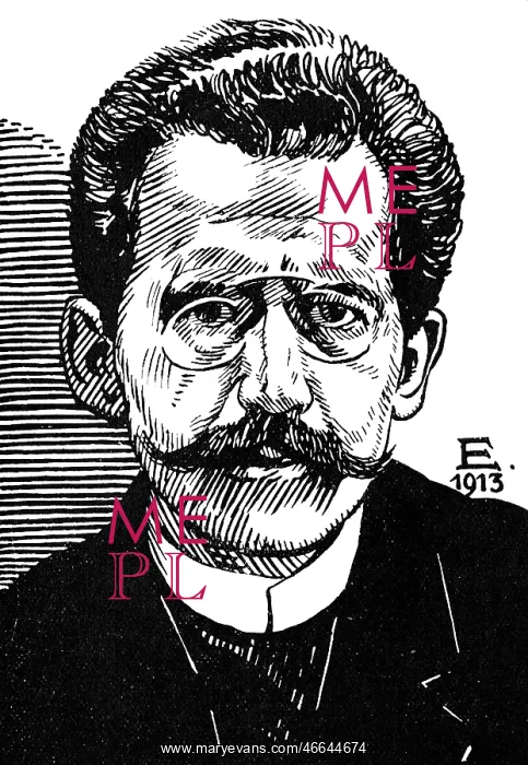 : Arno Holz. Holz, Arno, 26.4.1863 - 26.10.1929, German author / writer, portrait, linocut : Arno Holz. Holz, Arno, 26.4.1863 - 26.10.1929, German author / writer, portrait, linocut