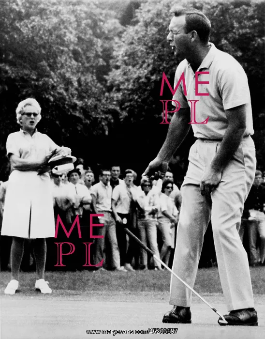 : Arnold Palmer, reacting to a missed put ? : Arnold Palmer, reacting to a missed put ?