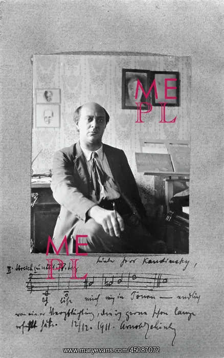 : Arnold Schonberg, photograph : Arnold Schonberg, photograph