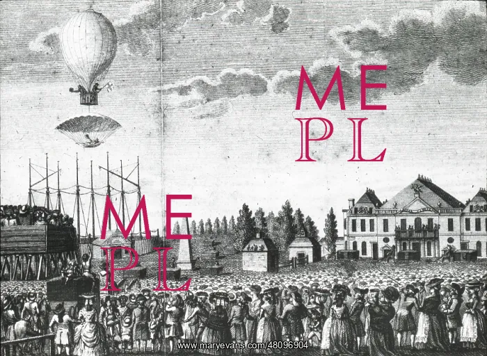 : Arnold's Balloon & Parachute, St George's Fields, Southwark : Arnold's Balloon & Parachute, St George's Fields, Southwark