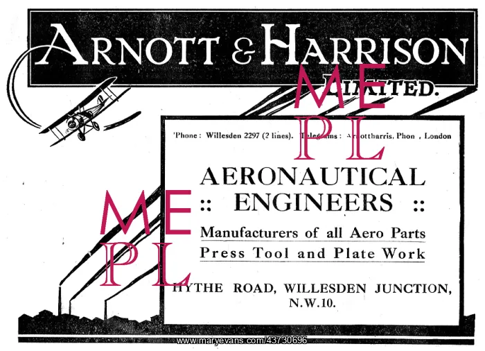 : Arnott & Harrison - Aeronautical Engineers & Manufacturers : Arnott & Harrison - Aeronautical Engineers & Manufacturers