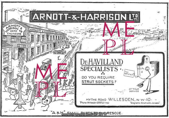 : Arnott & Harrison - Aeronautical Engineers & Manufacturers : Arnott & Harrison - Aeronautical Engineers & Manufacturers