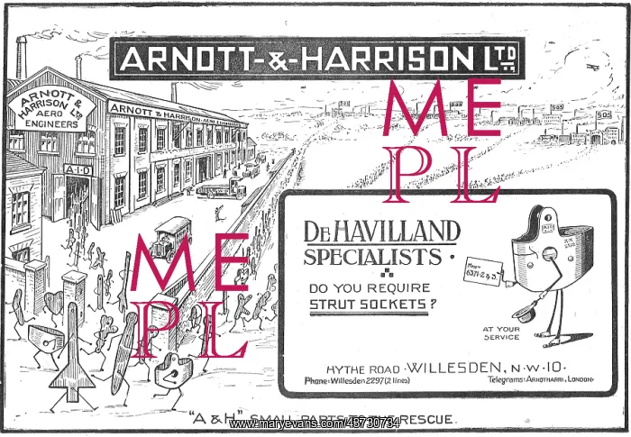 : Arnott & Harrison - Aeronautical Engineers & Manufacturers : Arnott & Harrison - Aeronautical Engineers & Manufacturers