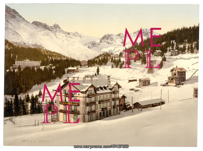 : Arosa, in winter, Grisons, Switzerland : Arosa, in winter, Grisons, Switzerland