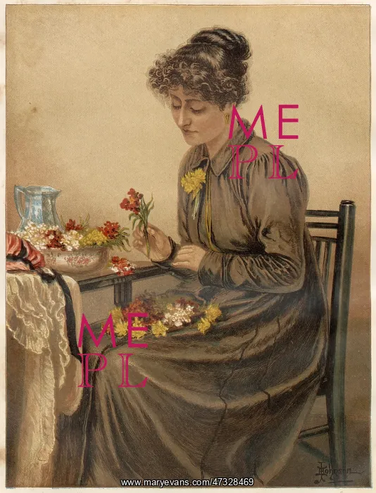 : Arranging Flowers 1886 : Arranging Flowers 1886
