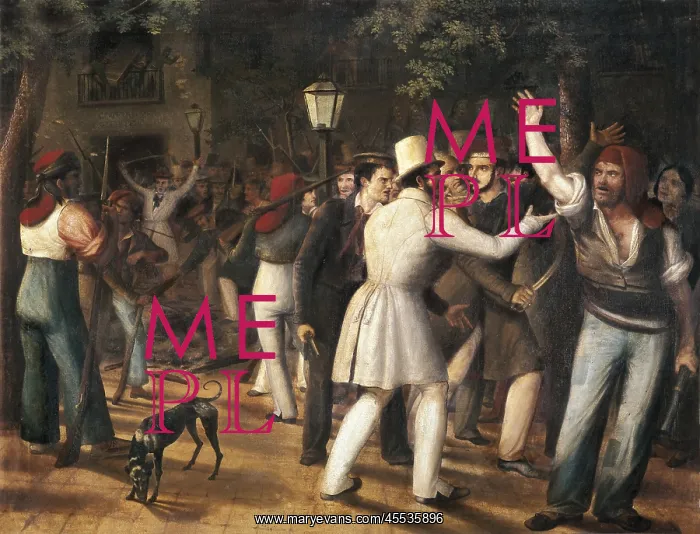 : ARRAU, Jose (1802-1872). Muttiny of the Rambla : ARRAU, Jose (1802-1872). Muttiny of the Rambla