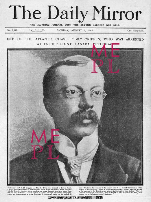 : Arrest of Dr Crippen : Arrest of Dr Crippen