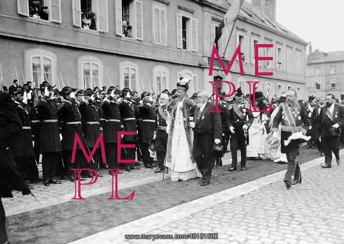 : Arrival of the Danish royal couple in Cherbourg, 1907 : Arrival of the Danish royal couple in Cherbourg, 1907