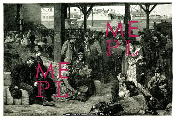 : Arrival of Emigrants, New York, USA : Arrival of Emigrants, New York, USA
