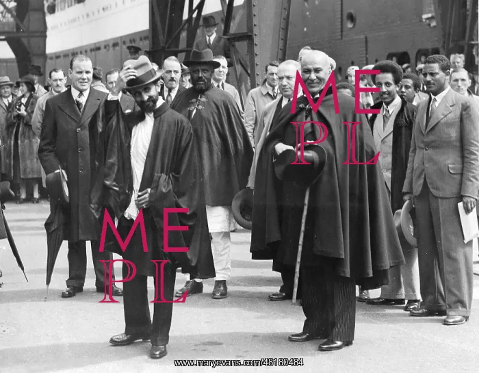 : Arrival of Haile Selassie in British exile, 1936 : Arrival of Haile Selassie in British exile, 1936