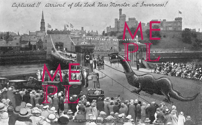 : The arrival of the Loch Ness Monster at Inverness! : The arrival of the Loch Ness Monster at Inverness!