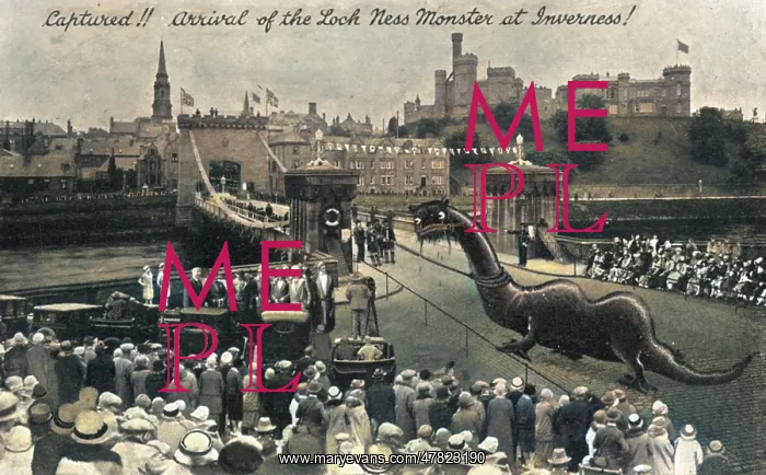 : The arrival of the Loch Ness Monster at Inverness! : The arrival of the Loch Ness Monster at Inverness!