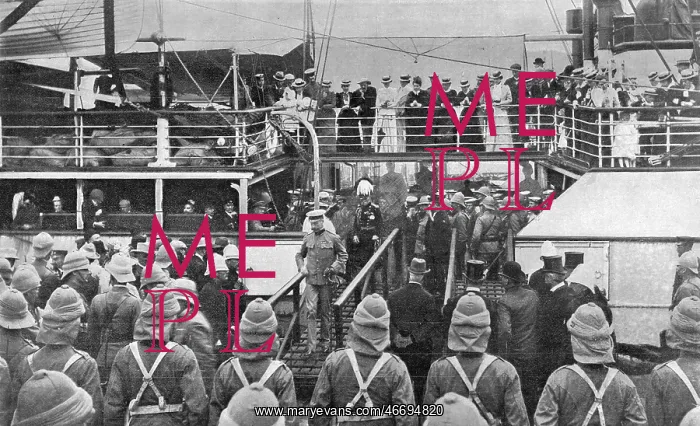 : The arrival of Lord Roberts and Lord Kitchener at Cape Town : The arrival of Lord Roberts and Lord Kitchener at Cape Town