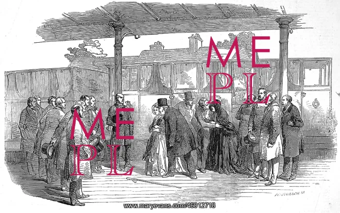 : Arrival of Louis Philippe and party at the railway station : Arrival of Louis Philippe and party at the railway station