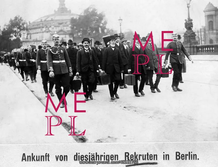 : Arrival of the recruits, 1911 : Arrival of the recruits, 1911