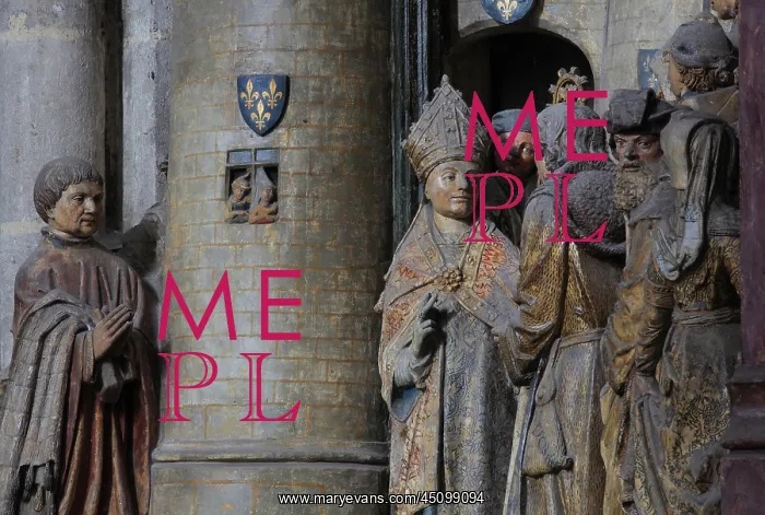 : Arrival of St Firmin in Amiens, choir screen : Arrival of St Firmin in Amiens, choir screen