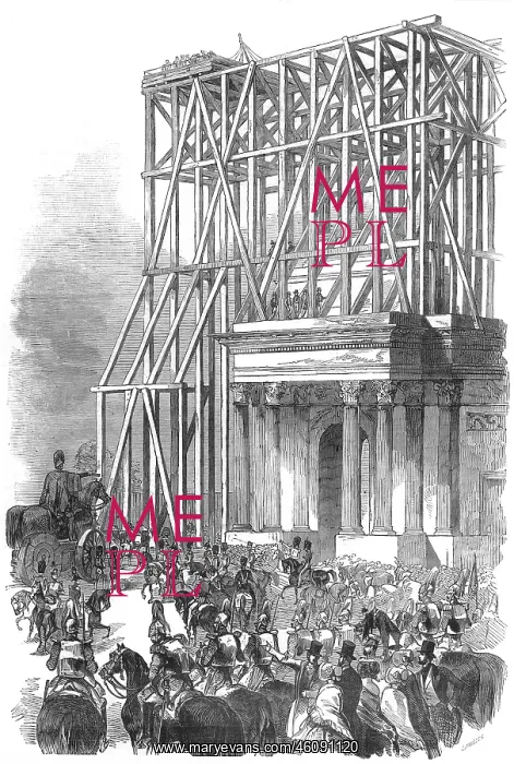 : Arrival of the Wellington statue at Hyde Park Corner : Arrival of the Wellington statue at Hyde Park Corner