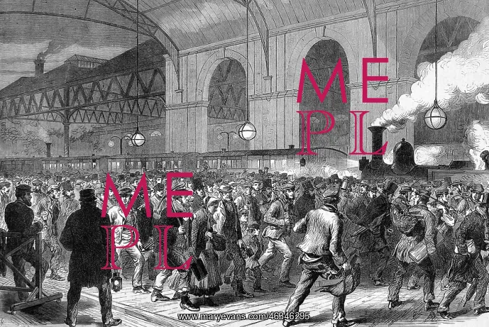: Arrival of the workmens train 1865 : Arrival of the workmens train 1865