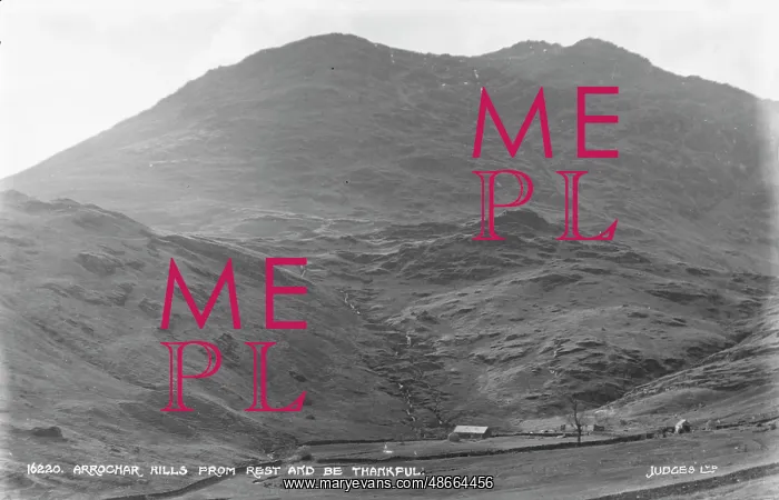 : Arrochar Hills from Rest and Be Thankful : Arrochar Hills from Rest and Be Thankful
