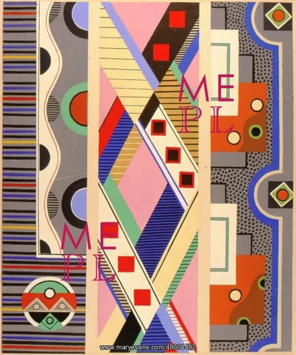  : Art deco abstract graphic design