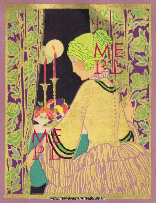 : Art deco iIllustration for dinner time : Art deco iIllustration for dinner time