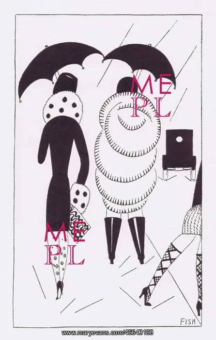 : Art deco illustration by Fish, 1927 : Art deco illustration by Fish, 1927