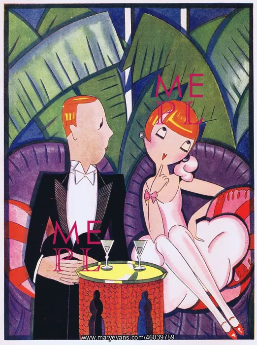  : Art deco illustration by Fish