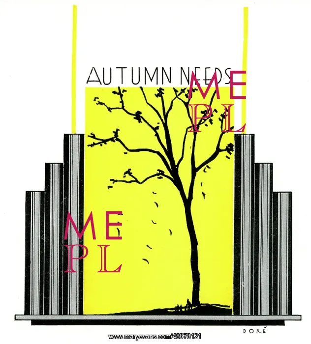  : Art Deco shop window design, Autumn Needs