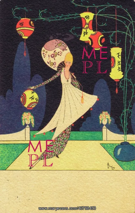  : Art deco sketch by S.S. Longley, 1920s