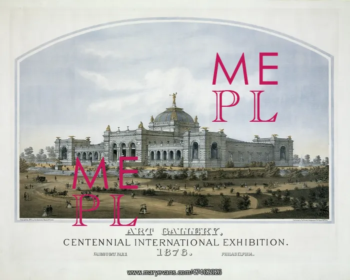  : Art gallery, centennial international exhibition. 1876