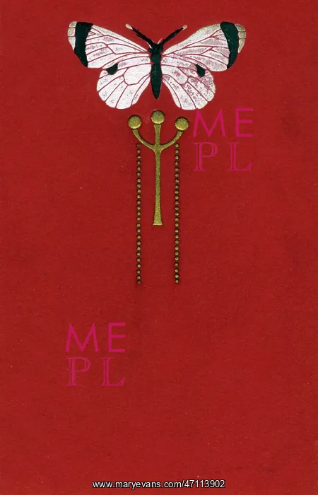  : Art Nouveau butterfly
