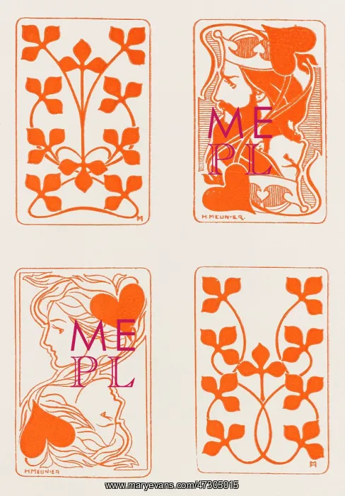 : Art Nouveau Card Designs : Art Nouveau Card Designs