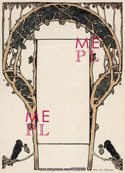 : Art Nouveau Floral : Art Nouveau Floral
