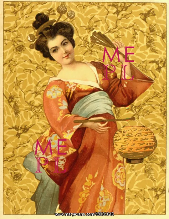  : Art Nouveau style geisha