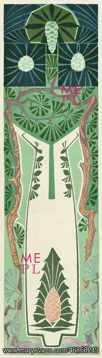 : Art nouveau tree design : Art nouveau tree design