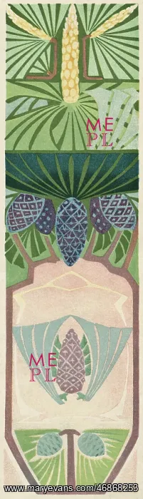 : Art nouveau tree design : Art nouveau tree design