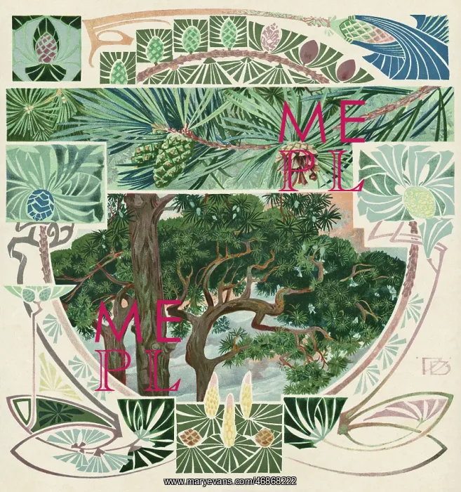 : Art nouveau tree designs : Art nouveau tree designs