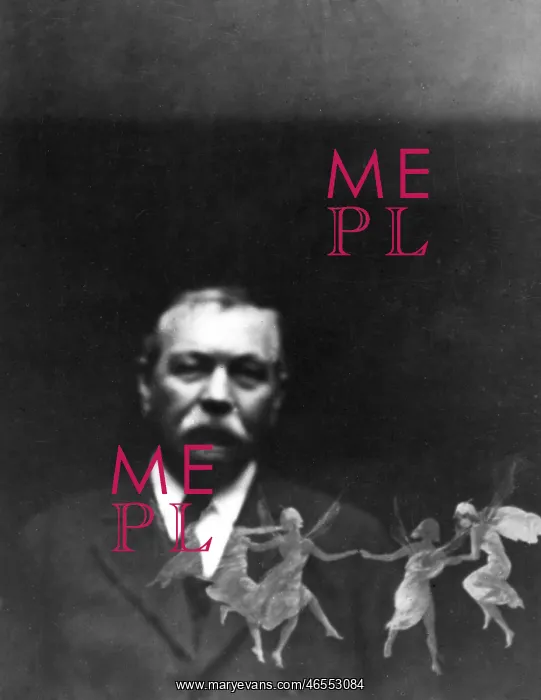 : Arthur Conan Doyle with fairies : Arthur Conan Doyle with fairies