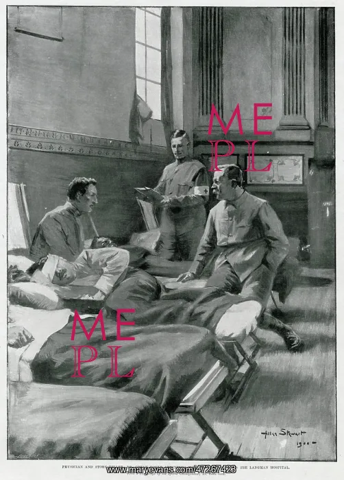 : ARTHUR CONAN DOYLE visiting wounded : ARTHUR CONAN DOYLE visiting wounded