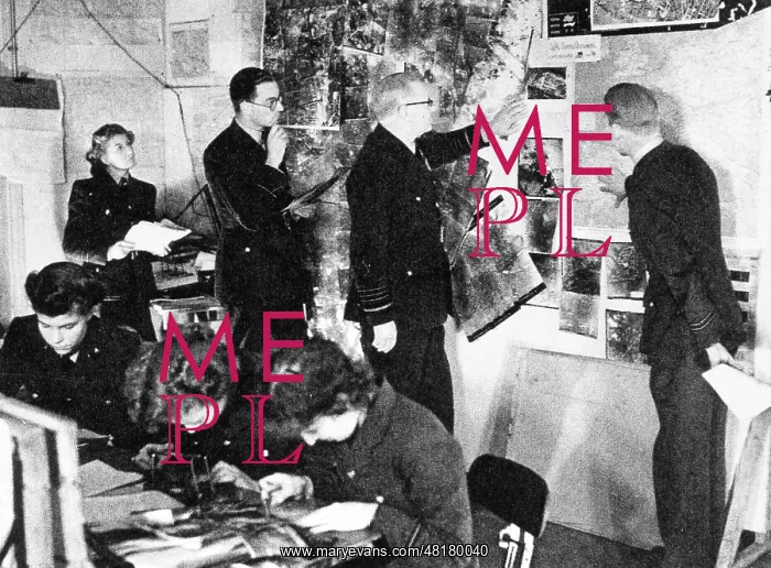 : Arthur Harris in his headquarters, 1944 : Arthur Harris in his headquarters, 1944