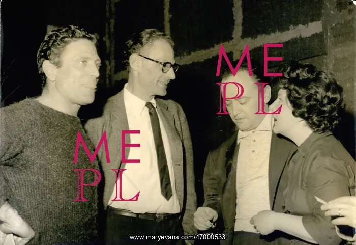 : Arthur Miller, American playwright, in Paris for film shoot : Arthur Miller, American playwright, in Paris for film shoot