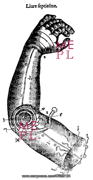 : Artificial Arm Designed by Ambroise Par?, 1564 : Artificial Arm Designed by Ambroise Par?, 1564