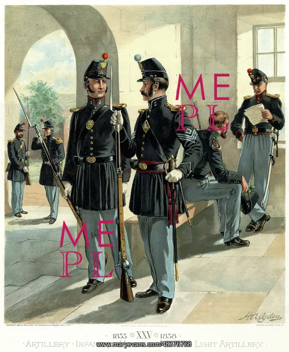 : Artillery, Infantry, Mounted Rifles, Light Artillery : Artillery, Infantry, Mounted Rifles, Light Artillery
