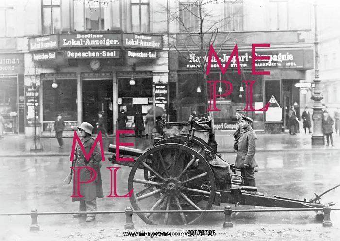 : Artillery protects the polling station, 1919 : Artillery protects the polling station, 1919