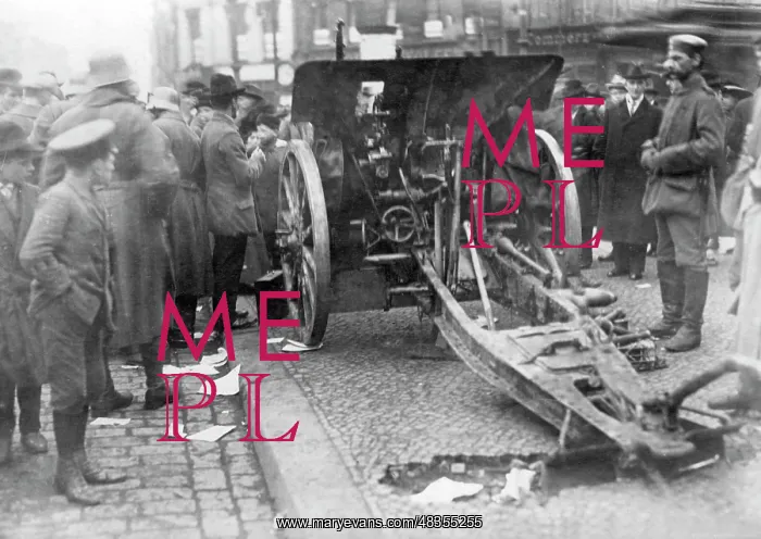 : Artillery protects the polling station, 1919 : Artillery protects the polling station, 1919